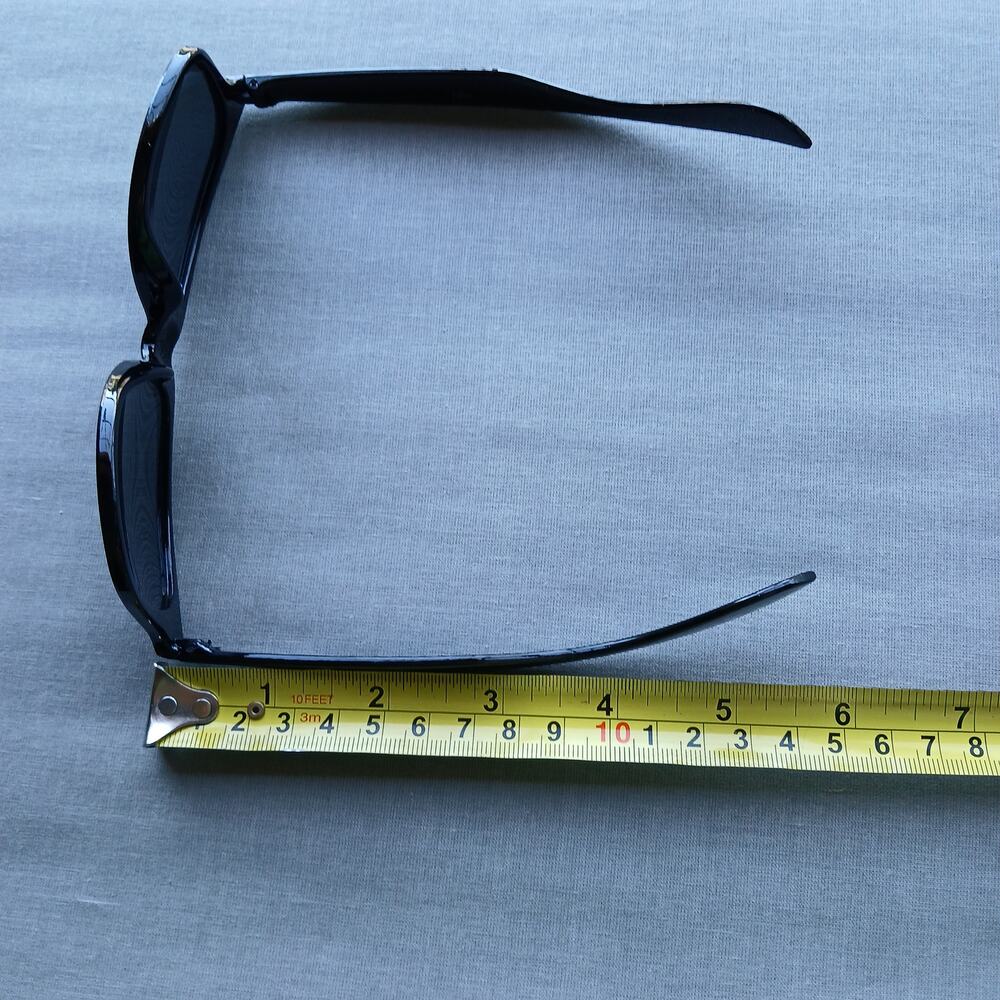 Classic Black Sunglasses OSFM adult sized simple unisex retro 80s 90s Y2K - Picture 14 of 15